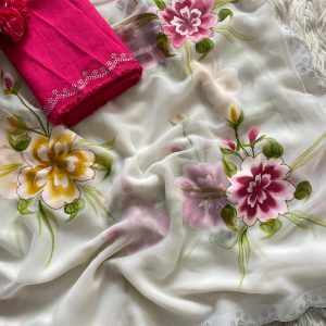 Floral Soft Georgette Saree